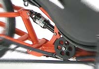 Suspension no-squat tricycle couchÃ© HP Velotechnik