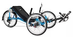 tricycle vélo couché pour balades et petites randonnées, léger et dynamique